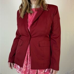 Elegant Red Women's Blazer NWT